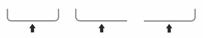 Загиб к стене (для создания эстетичного карниза с замкнутым силуэтом)