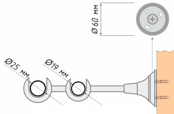 Пятка кронштейна
