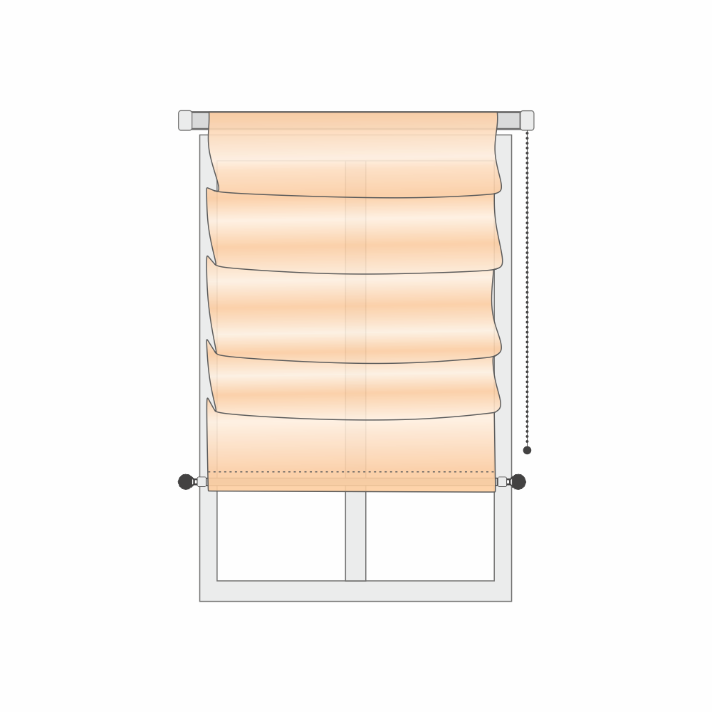 Вариант «Оригинальный отвес для римских штор»
