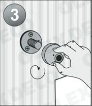 Закрепить чашку кронштейна