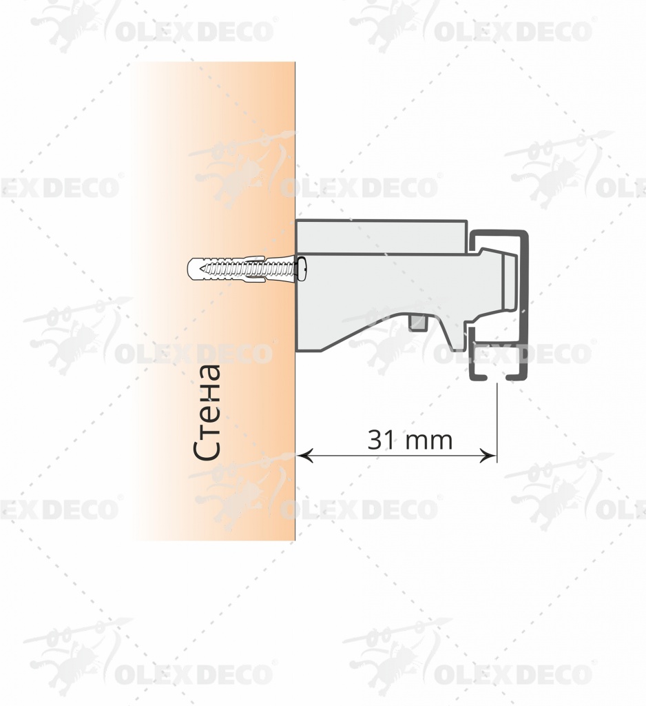Монтаж профиля универсал на стену
