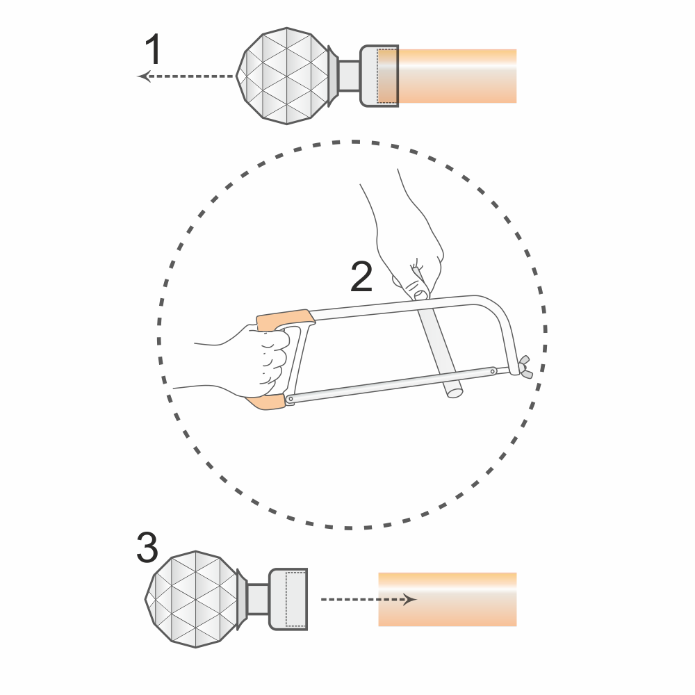Изменение длины мини-карниза по индивидуальным размерам