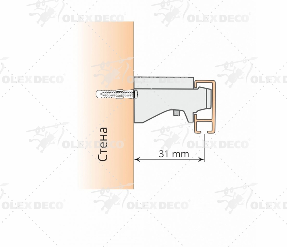 Монтаж профиля универсал на стену