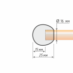 Наконечник «Шарик» (16 З)
