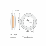 Люверсы «Стандарт» упак. 10 шт (35 ЧГ Р643)