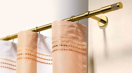 Однорядные настенные карнизы для штор