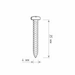 Саморез 4х35 мм (Цинк)