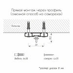 Карниз 2+1 однорядный без клипсы Белый (L=100 см Рондо Ø11мм)