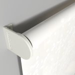 Рулонная штора «Moncada» ø38 фурнитура Белая. Ткань коллекции «Фрассино» Жемчуг