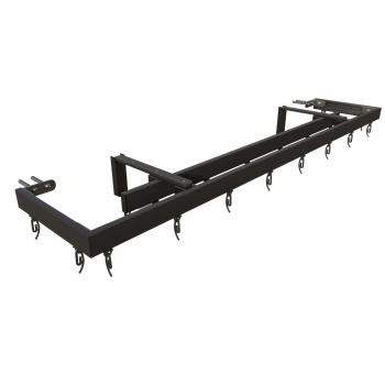 изображение стеновой профильный карниз для штор «универсал» с прямыми поворотами к стене двухрядный черный на olexdeco.ru