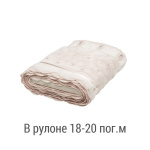 Ткань для штор-кафе коллекция «Flowers» беж (На отрез высота 30см)