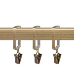 Кольцо «Квадро» с пластиковой вставкой и зажимом упак. 10 шт (20х20 А)