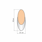 Отвес шнура цепи управления «Эллипс» (Серый)