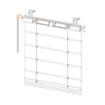 Привод вращения «Мадрид» 1:2,6 со стопорным кольцом 5х5 мм Белый (OLEXDECO)