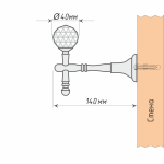 Держатель для штор «Морано» (А)