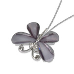 Клипса магнитная «Стрекоза» размер 7 см для легкого и среднего веса штор с тросом 38 см (Муссон)