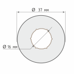 Кольцо подкладочное универсальное Besta (Коричневое)
