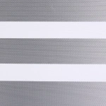Рулонная штора «UNI 2 День-Ночь» индивидуальный размер ткань «Мегаполис» Серый