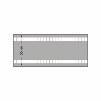 Лента шторная с карманами для создания волны 10500-W