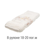 Ткань для штор-кафе коллекция «Romantik» бежево-желтый (На отрез высота 45см)