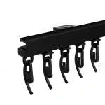 Профильный карниз для штор «Тюль» Черный (550 см)