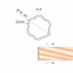 Труба твистер 16 мм (ХМ 240)