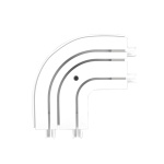 Поворот наружный для шины потолочной трехрядной «OLEXDECO» (Пластик)