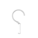 Клипса-крючок для панели с липучкой ø25-28 мм (Прозрачный)