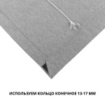 Римская штора черный подъем. мех. инд. размер «Лен» Мятный («Мадрид»)