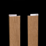 Направляющая С-образная UNI 2 алюминиевая L= 4 м Светлый дуб