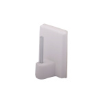 Кронштейн «Мини» 17х24 мм к карнизу «Кафе» отступ 9 мм (Белый глянец)