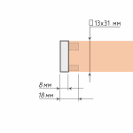 Наконечник «Заглушка Лайн» (13х31 БГ)