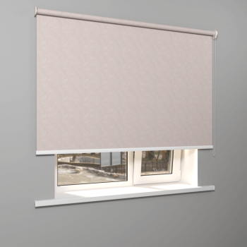 Рулонная штора «Moncada» ø38 фурнитура Белая. Ткань коллекции «Родонит» Муссон (компл. Россия)