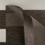 Ткань для рулонных штор «День-ночь» коллекция «Саванна» Шоколад