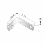 Кронштейн торцевой универсальный (Цинк)