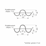 Лента шторная с карманами для создания волны 12275/75 (1 бобина 100 пог.м)