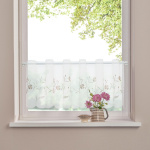 Штора-кафе «Romantik» мокка высота 30см (Ширина 212см)