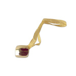 Магнит квадратный двусторонний размер 3,4 см для легкого веса штор с лентой 29 см (З)