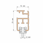 Профиль «Европа» (На отрез L= 6 м Белый)