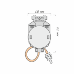 Каретка «Римская» подъемная в сборе 300 см с прозрачной лентой (И724 (крючок))