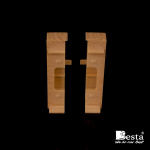 Плитка подкладочная высокая для С-образной направляющей UNI 2 Besta Светлый дуб