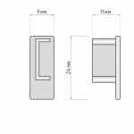 фото заглушка торцевая для профиля «универсал» в интернет-магазине Олексдеко