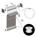 Лента-фиксатор клеевая ПП 7 х 0,6 мм 500 пог.м