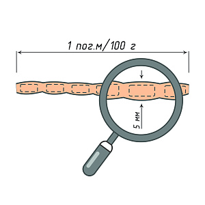 изображение шнур-утяжелитель 100 г на olexdeco.ru