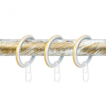 Кольцо 19 круглое с пластиком и крючком упак. 10 шт (БЗА)