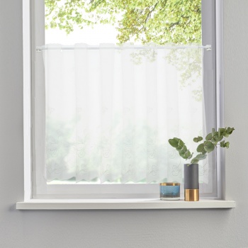 Штора-кафе «Butterfly» молоко высота 60см