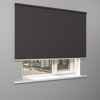 Рулонная штора «MGS» фурнитура Белая. Ткань коллекции «Тэсиро» Каменный (компл. Besta)