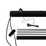 фото карниз для римских штор «мадрид» черный в интернет-магазине Олексдеко