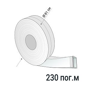 Рукав блистерный ПЭТ 70х70 мм Бухта