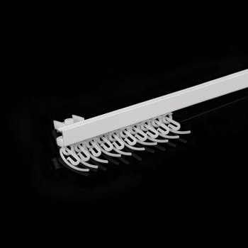 Профильный карниз для штор «Тюль» Серый (100 см)